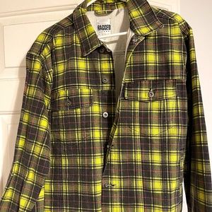 Yellow Checkered Jean Jacket